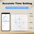 MANHOT 40A Smart Wifi Water Heater Boiler Touch Switch EU Water Heater Switch Voice Contorl For Tuya Alexa  Home. 
