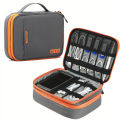 Cable Storage Bag Digital Electronic Organizer Pouch Portable USB Data Line Charger Plug Storage Bag Travel Cable Organizer Case.