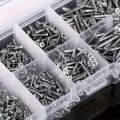 800pcs Self Tapping Wood Screws Set, M2 Phillips Flat Head Sheet Metal Screw, Self Tapping Screws Assortment Kit. 
