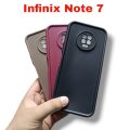 Infinix Note 7 Rimless Design Case Matte Scrub Hard PC Shockproof Back Cover Framless. 