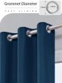1pc 100% Blackout Curtains with Grommet Top , Curtains for Living Room, Bedroom, Kitchen, Home Decor, Room Decoration. 