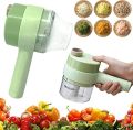 4 In 1 Handheld Electric Vegetable Cutter Set, Vegetable Chopper. 
