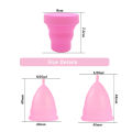 2pcs Women Menstrual Cup Medical Grade Silicone Period Cup Feminine Hygiene Menstrual Collector Reusable Menstrual Bowl. 