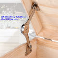 Lid Support Hing Lift Up Buffer Damper Folding Hinges Lid Stays with Soft Close for Wardrobe Cabinets Door.