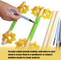 Painters Painting Pyramid Stands 30pcs Paint Triangle Stands Mini Cones Tripods for Canvas Support & Pouring - Art DIY Projects. 