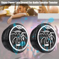 2Pcs Spider Pattern Car Tweeter Speakers Super Power Enhanced Bass Clear Highs Universal Easy Installation Creative Interior. 