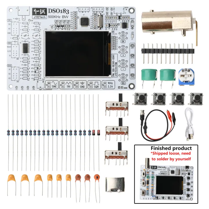 DSO183%20Digital%20Oscilloscope%20Module%20DIY%20Kit%200-500KHz%20Lab%20Oscilloscopes%20Electronic%20Kit%20Type-C%205V%2012Bit%20Oscilloscope%20Multimeter%20-%20Image%207