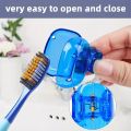 Travel Toothbrush Dust Protective Cap-Storage Box Portable Toothbrush Head Household Toothbrush Storage Clip-Portable. 