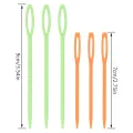 53 PCS Crochet Marker Kit with Large Eye Plastic Needles, Stitch Marker Ring, U Shape Needles, Bow Shape Needles for Beginner. 