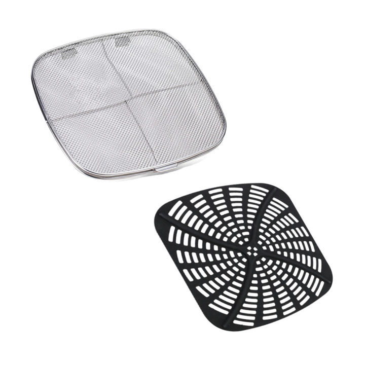 Stainless%20Steel%20Splatter%20Shield%20For%20AG301%20Reusable%205-in-1%20Indoor%20Grill%20Accessories%20Stainless%20Steel%20Splatter%20Screen%20For%20Ninja%20-%20Image%204