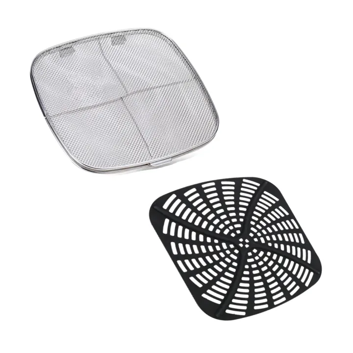 Stainless%20Steel%20Splatter%20Shield%20For%20AG301%20Reusable%205-in-1%20Indoor%20Grill%20Accessories%20Stainless%20Steel%20Splatter%20Screen%20For%20Ninja%20-%20Image%204
