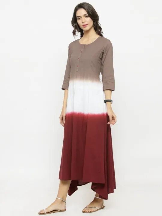 Multi%20Color%20Batik%20Cotton%20Pure%20Tie%20Dye%20Kurti%20For%20Women%20-%20Image%202