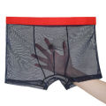 Mens Underwear Mens Ultra-thin Transparent Boxershorts Male Mesh Slips Homme Panties Boxer Shorts Comfortable Men's Underpants. 