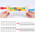 Children Wooden Math Arithmetic Learning Toys Montessori Teaching Addition Ruler Educational Number Toys For Kids Teaching Aids. 