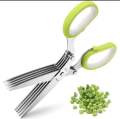 5 Layers kitchen scissor,Vegetable & Fruit Cutter & Slicer Scissor With 5 Layer- Save Time And Energy - Salad Maker -Kitchen Utensils. 