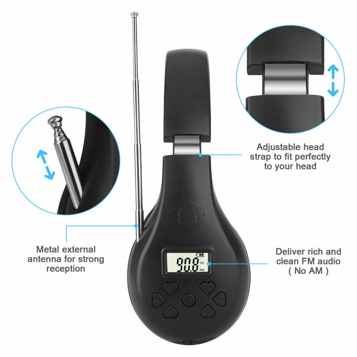 Headphone%20Portable%20FM%20Radio%20Receiver%20Stereo%20Headset%20with%20Digital%20Display%20Earphones%20For%20Conference%20Simultaneous%20Interpretation%20-%20Image%204