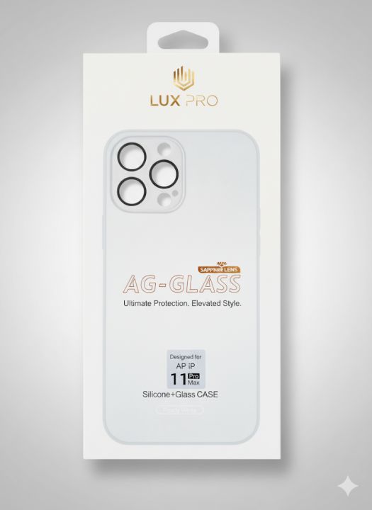 iphone 11 promax AG Matte Glass Case | Soft Edge + Hard Back | Luxury Shockproof Cover | Anti-Fingerprint Premium Case Transparent Edge | Scratch Resistant Protective Case / Back Case  for iphone 11promax   Silicone Case