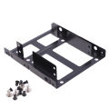Desktop 2.5 To 3.5 Hard Drive Dual Desktop SSD Mounting Bracket Internal Adapter. 