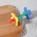 New 2 in 1 Baby Silicone Flower Teether - Safe & Soft Chewing Toy for Soothing Sore Gums, BPA-Free, Easy-to-Hold Teething Toy. 