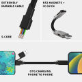 4 in 1 Multi Fast Charging Cable Keychain PD for iPhone Lightning 27W Andriod TYPE-C 60W QC 27W Fast Charging Data Cable Keychai. 