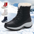 Ankel Boots for Women Winter Outdoor Warm Snow Boots Chunky Platform Waterproof Non-slip Warm Shoes Woman Boots Plus Size Casual. 