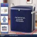【Hot ticket】 Extra Large Handle Clothes Storage Bag Organizer with Reinforced Handle for Blanket Comforters Bed Sheets Pillows. 