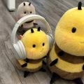 20cm Adorable Cartoon Honey Bee Plush Toy Kawaii Soft Stuffed Animals Plushies Kids Girls Boys Birthday Xmas . 