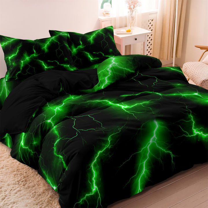 3Pcs%20Lightning%20Thunder%20Pattern%20Print%20Duvet%20Cover%20Bedding%20Set%20Soft%20Breathable%20For%20Four-seasonBedroom%20Dormitory%20Decorative%20-%20Image%203