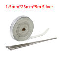 Motorcycle Exhaust Heat Shield Thermal Tape Heat Wrap Fiberglass With Stainless Ties for Motocross ATV 2.5cm*5M Protection Moto. 