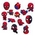 13-27pcs Mesuca New Spider-Man PVC Shoe Charms Cartoon DIY Accessories Sandals Garden Shoes Buckle Decoration for Party. 