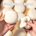 Milk Cake Squeeze Taba Soft Toy, Cute Milky White Squeeze Toy, Finger Toy, Stress Relief Toy, Soft Girl Birthday Toy.