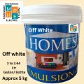 Good quality, Homes Emulsion paint colors for Walls,  paint for walls ,  3- 3.5  litre gallon / bottle & also available in 0.91 ltr -1 litre QTR  pack / bottle.on daraz with very neat finishing and so many attractive shades. 