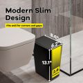Compact 10-liter plastic trash can suitable for bathroom, toilet, bedroom, and living room.. 