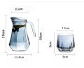 5 Pcs Glass Water Jug &  glass Set. 
