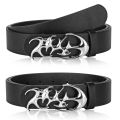 Fashion And Creative Geometric Alloy Pin Buckle Belt Simple Men's Casual Belt Individual Men's Birthday Wholesale.