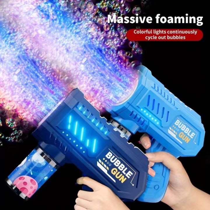 Bubslor Racket Fully Automatic Bubble Rocket Bubbles Machine Automatic Blower with ...