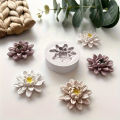 1Candle Aromatherapy、Silicone Flower Resin Casting Mold for Clay Craft and Crystal Epoxy Resin Mold-DIYHandmade Flower Design Re. 