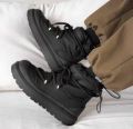Designer Men Cotton Boots Winter Ankle Snow Boots Outdoor Non-slip Waterproof High Top Mens Casual Shoes Plush Warm Work Boots. 