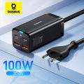Baseus 65W/100W GaN Charger Desktop Laptop Fast Charger 4 in 1 Adapter For iPhone 15 14 13 Pro Max Phone Charger .