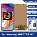 Super AMOLED For Samsung Galaxy A70 Display A70 A705 A705F SM-A705F LCD Display + Touch Screen Digitizer Assembly Free Shipping. 