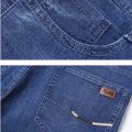 2024 Summer Men Denim Shorts New Style Thin Retro Simplicity Business Casual Straight Short Jeans Male Brand Clothing Black Blue.