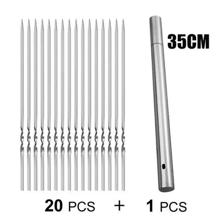20%20Pcs%20Reusable%20Barbecue%20Skewer%20Rotatable%20Flat%20Metal%20Barbecue%20Skewers%20for%20Garden%20Courtyard%20Barbecue%20-%20Image%203