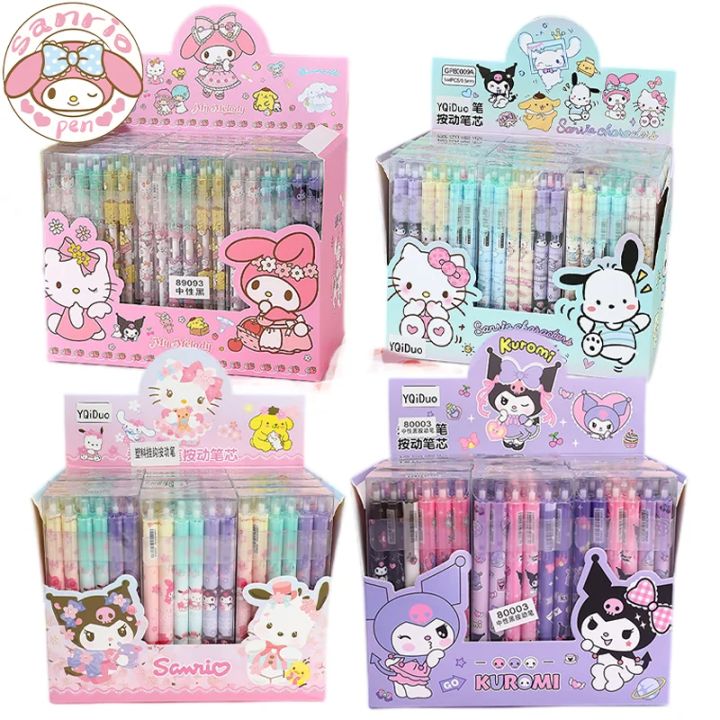 New Sanrio Gel Pen 12pcs Kuromi Cinnamorroll My Melody School Children ...