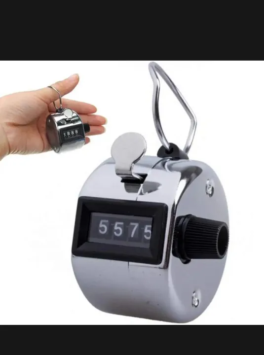 Hand%20Tally%20Counter%20Tasbeeh%20Zikr%20Tasbih%20Clicker%20-%20Steel%20Mechanical%204-Digit%20Counter%20(Silver)%20-%20Image%202