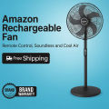 Amazon Charger Fan HT-AF15 Remote Control Rechargeable Fan for Soundless and Cool Air.