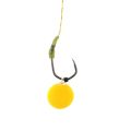 Hirisi 50pcs PTFE Coated High Carbon Stainless Steel Barbless Fish Hook With Eye 8020 Fishing Accessories. 