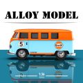 Bus toy car model in orange blue color can be collected as birthday/Christmas/Halloween/Thanksgiving/Easter gifts. 
