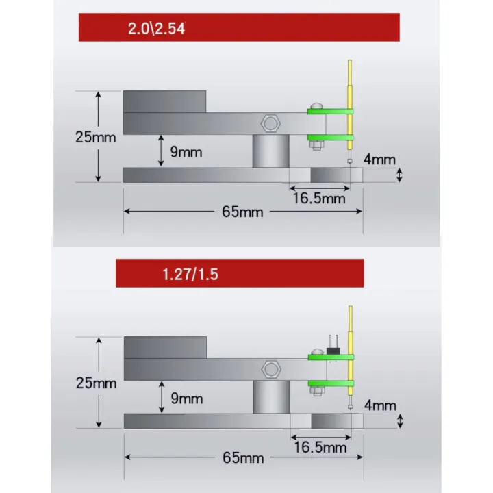 1.27MM%202.00MM%202.54MM%203P%204P%205P%206P%207P%20PCB%20Test%20Stand%20Burning%20Clip%20pin%20Fixture%20Debug%20Download%20Program%20ARM%20JTAG%20Emulator%20Probe%20Tools%20-%20Image%205