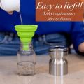 Glass Salt Pot with Stainless Steal Protector. 