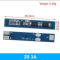 2 Pcs  2S BMS 7.4V 3A Over Charge Discharge Protection board 2S 3A 8.4V 18650 Board Charging BMS Module 2S 3A 7.4V High Quality Battery management system. 